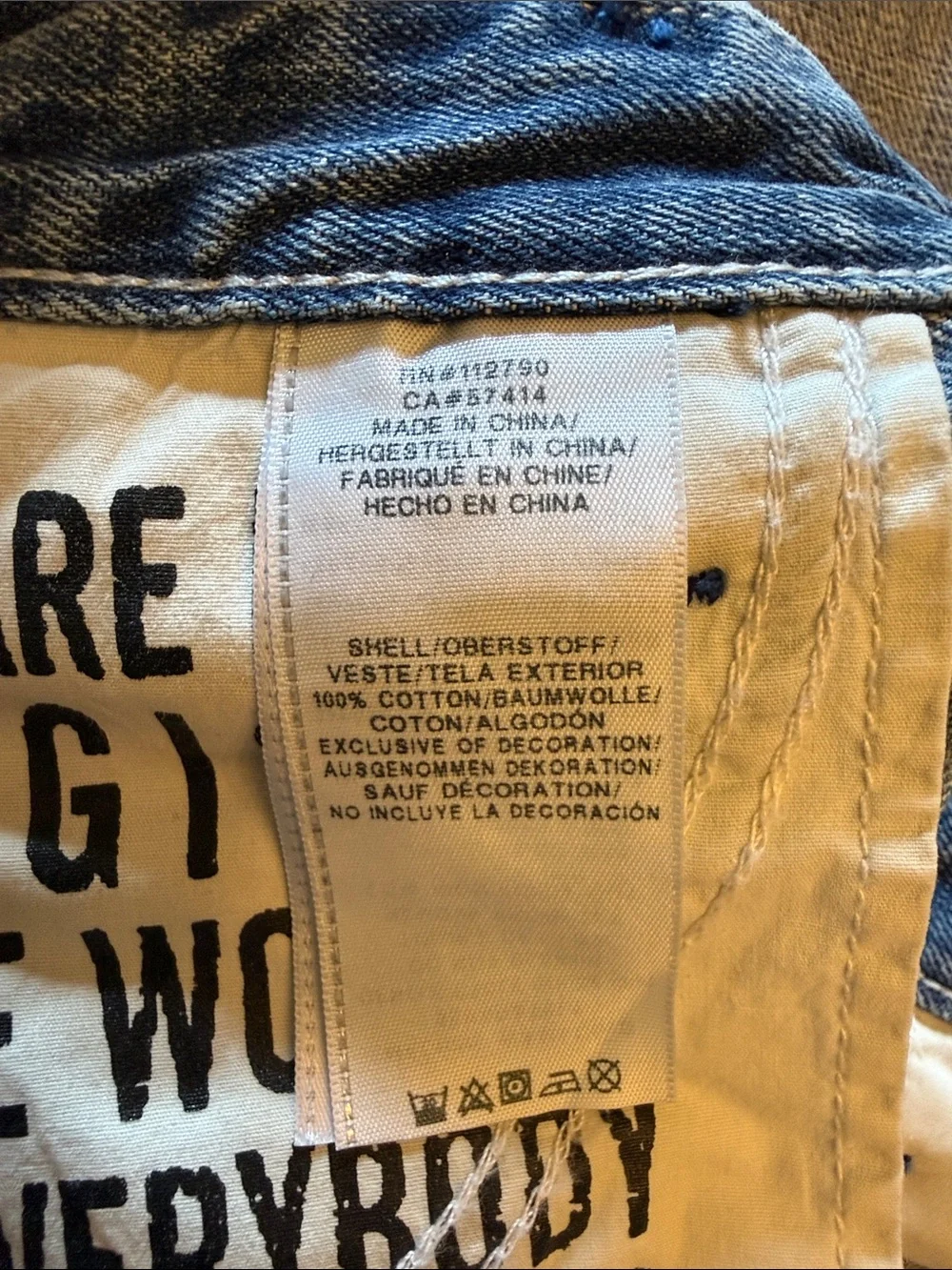 True Religion Two-Tone White Beige and Dark Blue Denim Short Overalls
